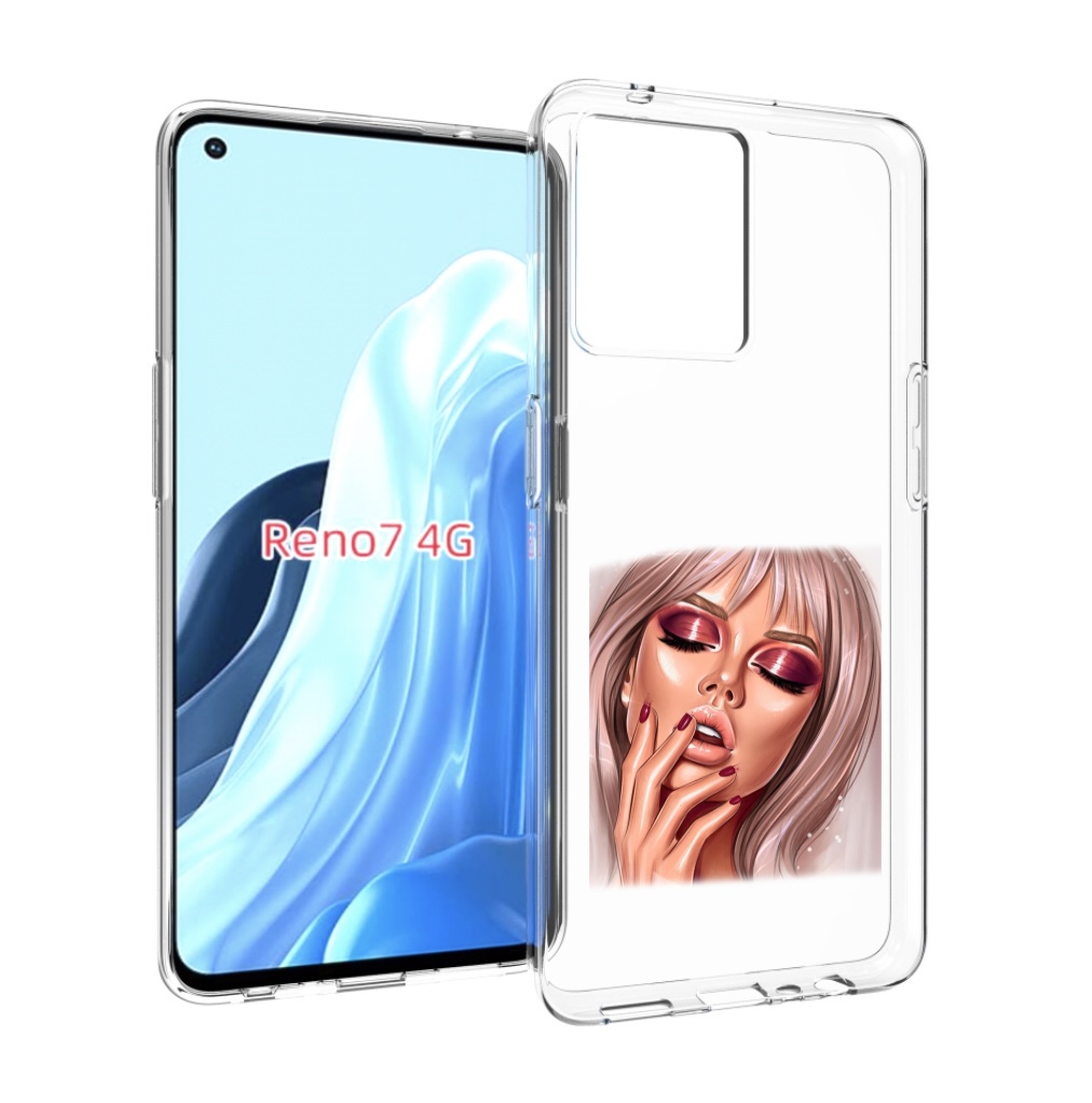 

Чехол MyPads красивый-портрет-девушки женский для OPPO RENO 7 4G, Прозрачный, Tocco