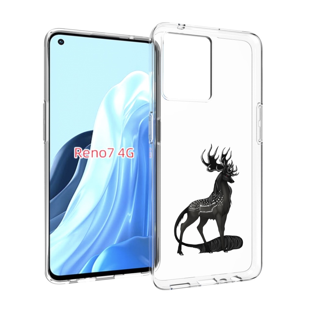 

Чехол MyPads красивый-черный-олень для OPPO RENO 7 4G, Прозрачный, Tocco