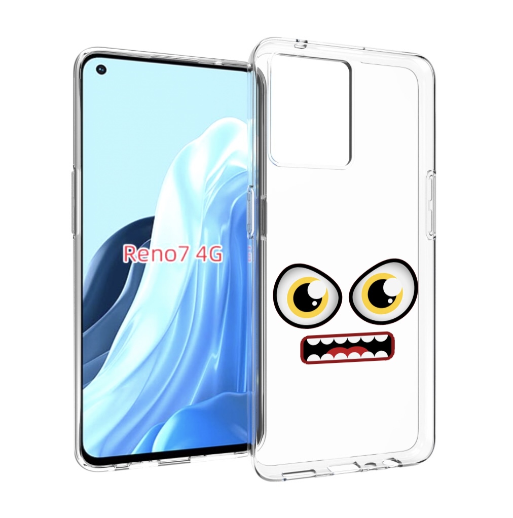 

Чехол MyPads красный злой смайлик для OPPO RENO 7 4G, Прозрачный, Tocco