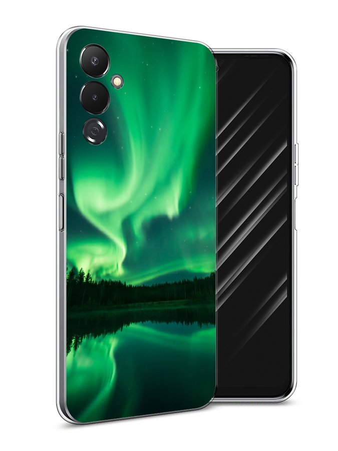 

Чехол Awog на Tecno Pova 4 / Текно Пова 4 "Ночные пейзажи 7", Зеленый;черный