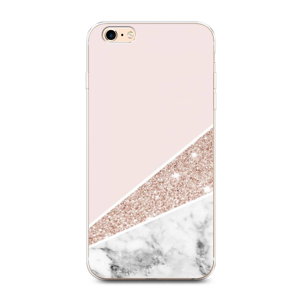 

Чехол на Apple iPhone 6 Plus/6S Plus "Блестящий розовый мрамор", 10550-3