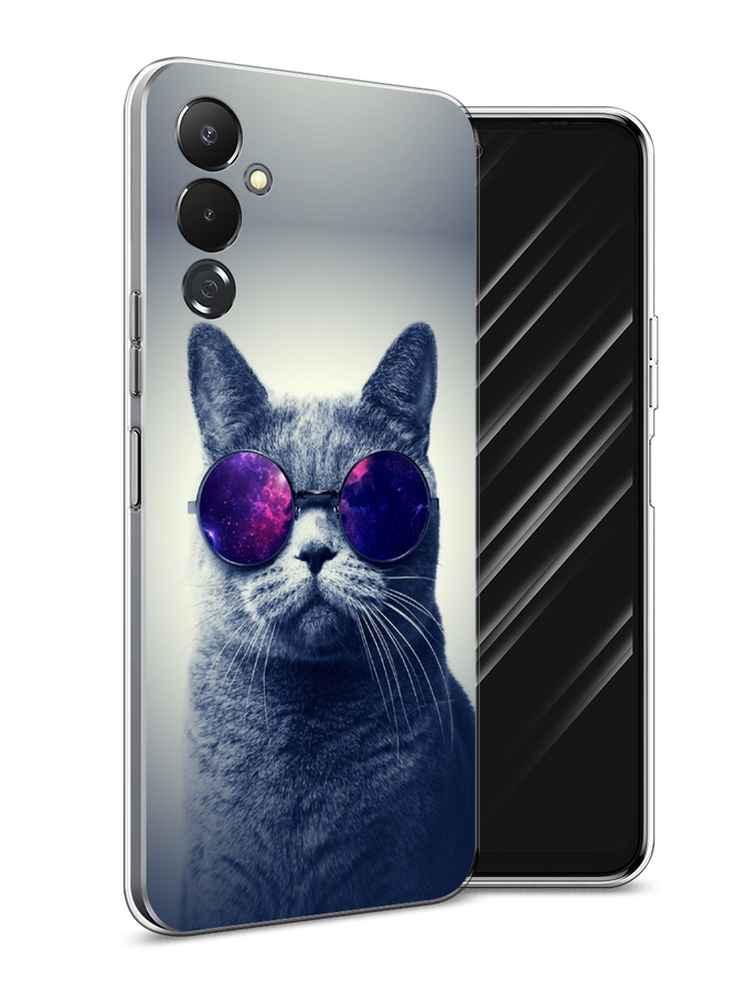 

Чехол Awog на Tecno Pova 4 / Текно Пова 4 "Космический кот", Красный