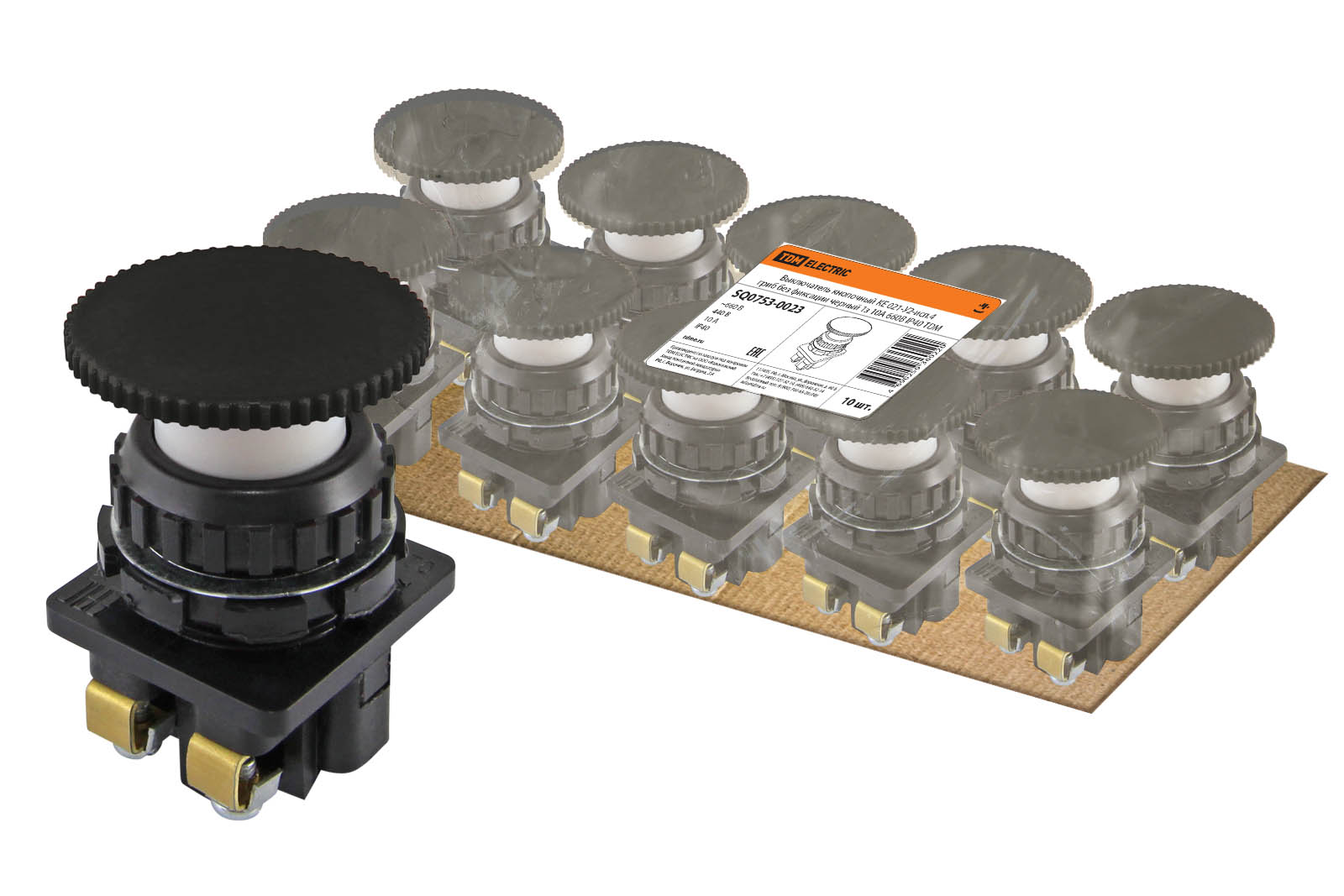 фото Выключатель кнопочный tdm sq0753-0023 tdm electric