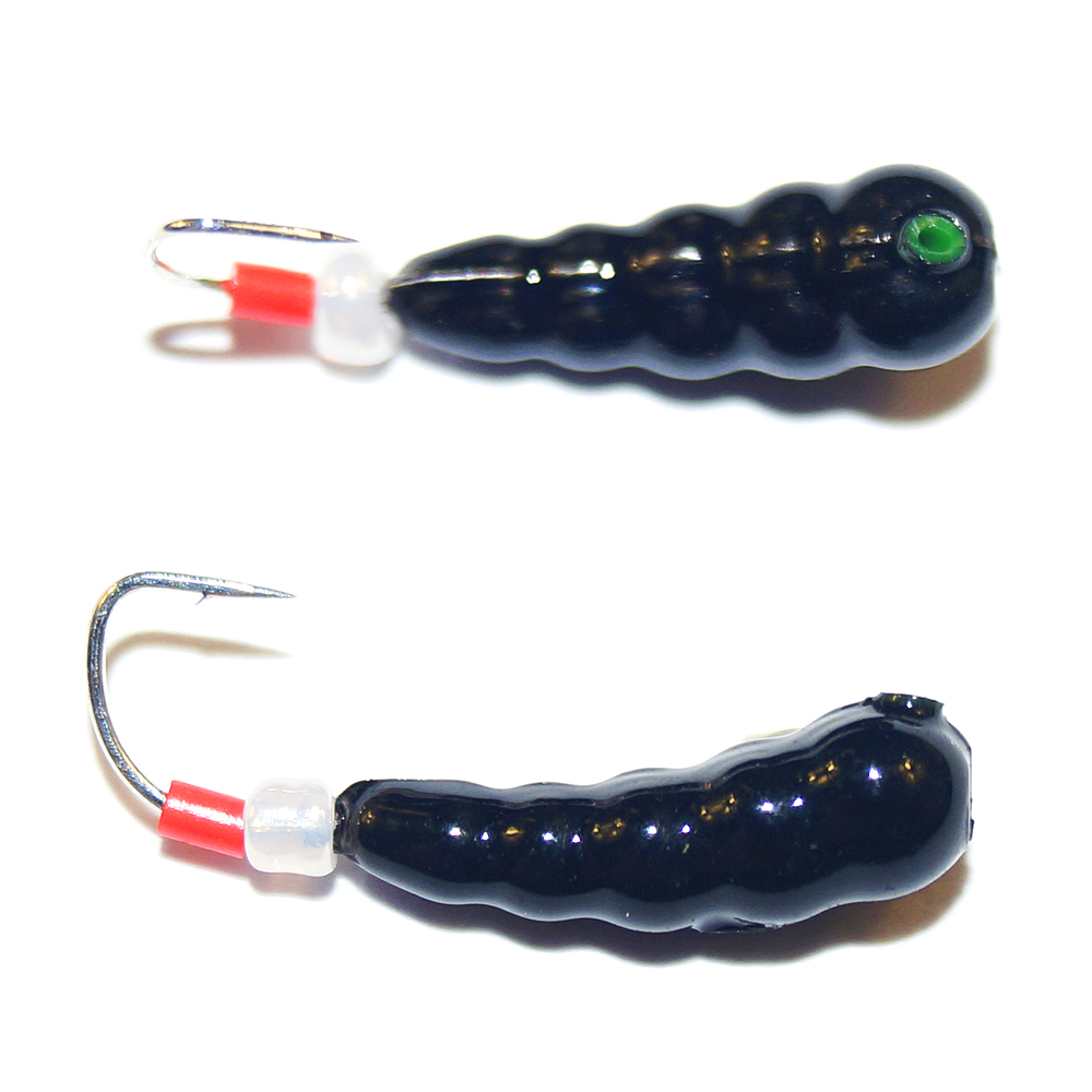 

Мормышка Cargo ЛИЧИНКА d 3,5мм, m-0,60г черн+бел, 10шт, Черный;белый, Мормышка Личинка