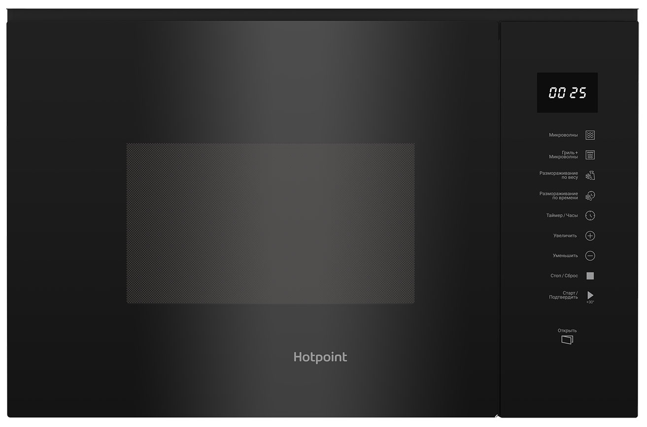 

Встраиваемая микроволновая печь Hotpoint MF25G BL H, Черный, MF25G BL H