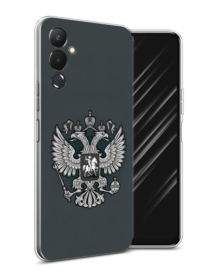 

Чехол Awog на Tecno Pova 4 / Текно Пова 4 "Герб России серый"