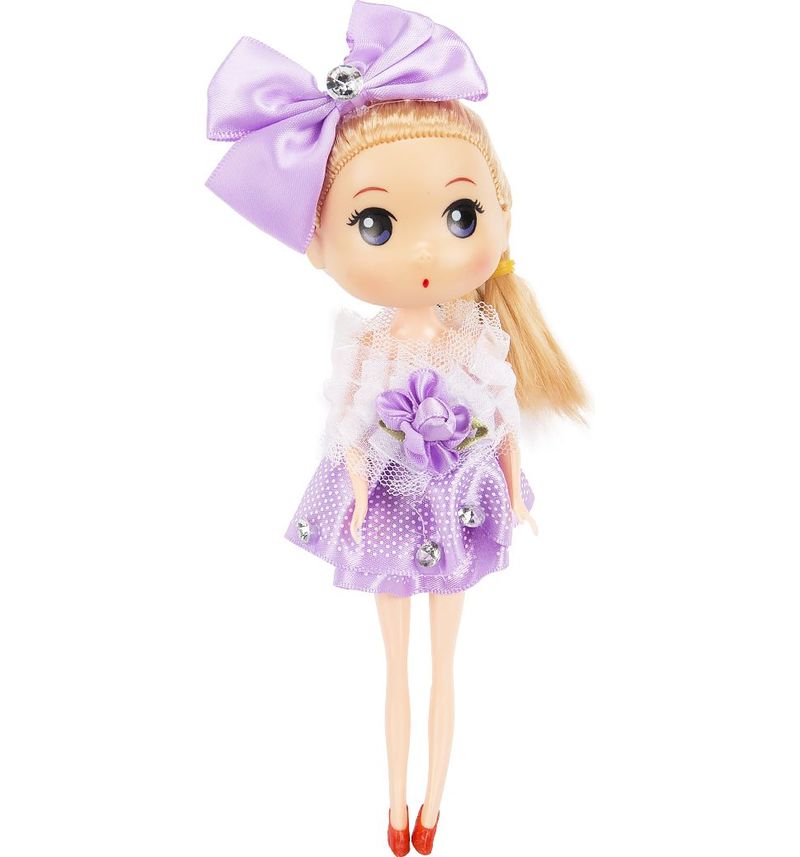 

Брелок Игруша Кукла в фиолетовом, 18 см