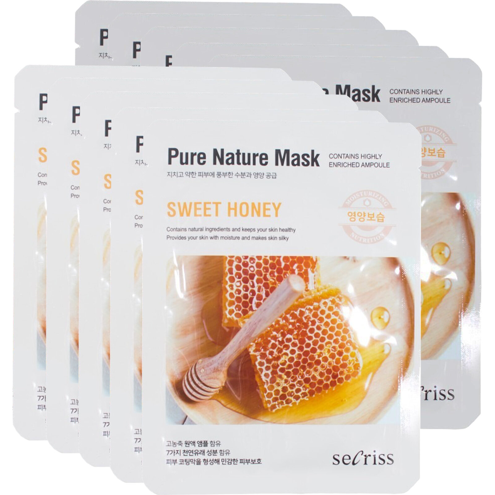 

Маска для лица Anskin Secriss Pure Nature Mask Pack Sweet Honey 25 мл 10 шт, 8809541920035