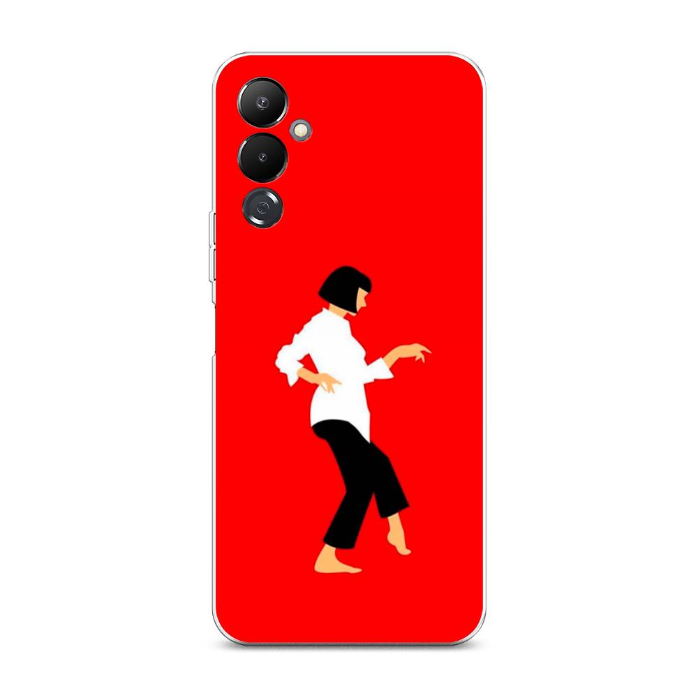 

Чехол Awog на Tecno Pova 4 / Текно Пова 4 "Криминальное чтиво 1", Красный;белый;черный