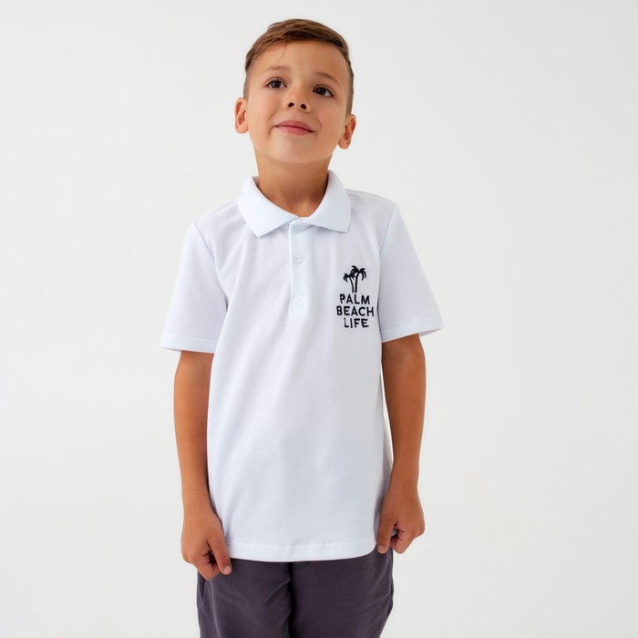 

Футболка-поло детская KAFTAN Holidays р. 32 (110-116), Белый, Holidays-2