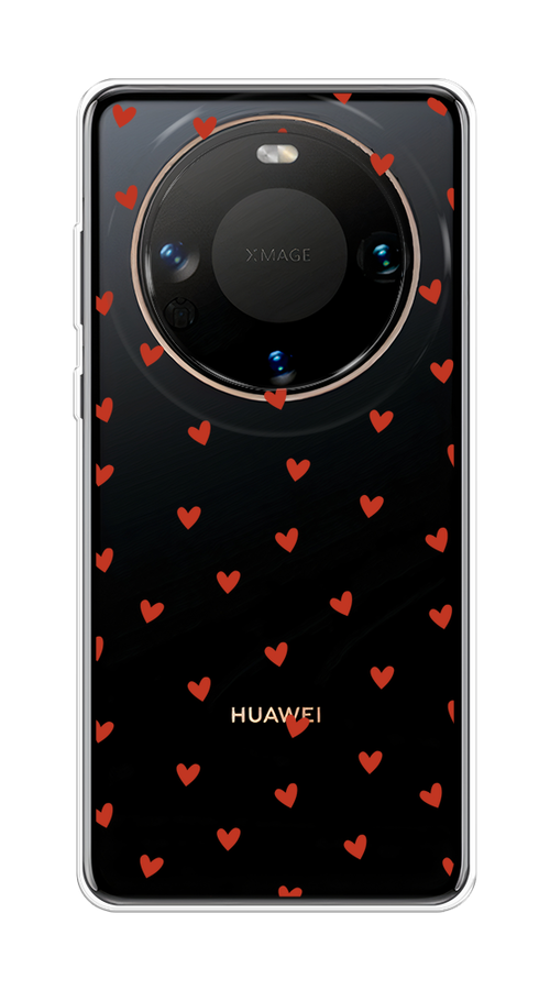 

Чехол на Huawei Mate 60 "Red hearts", Красный;прозрачный, 6122150-1