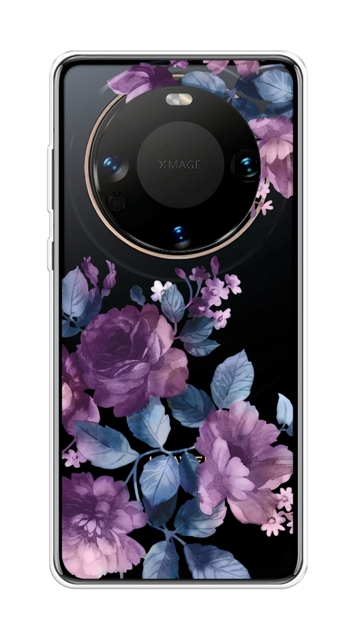 

Чехол на Huawei Mate 60 "Purple Blossoms", Синий;фиолетовый, 6122150-1