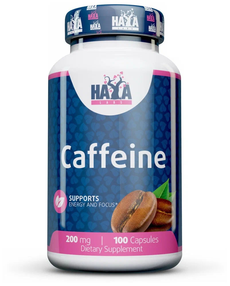 Haya Labs Caffeine (Кофеин) 200 мг 100 капсул