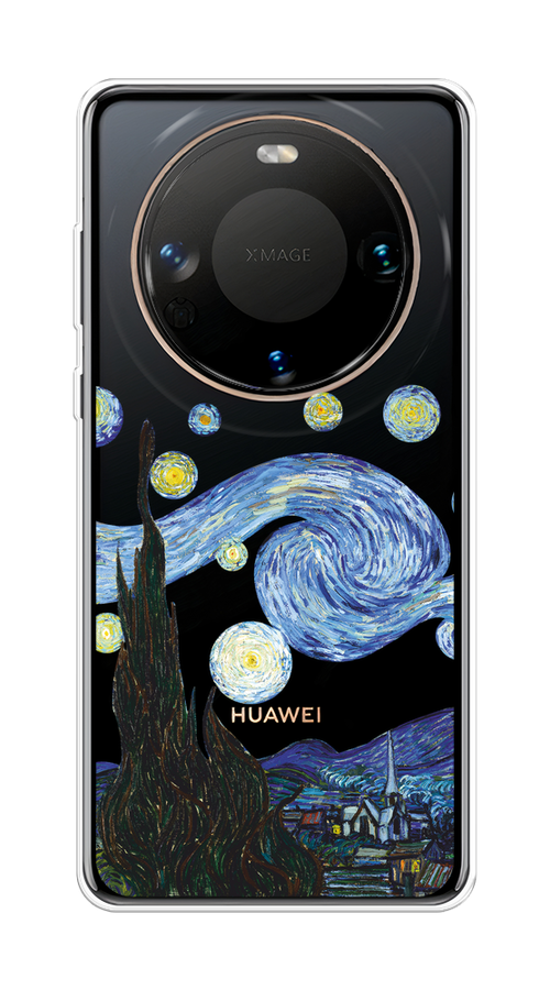 

Чехол на Huawei Mate 60 "Ночь Ван Гога", Голубой;синий;черный, 6122150-1