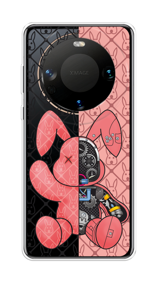 

Чехол на Huawei Mate 60 "Киборг-заяц розовый", Розовый;прозрачный;черный, 6122150-1