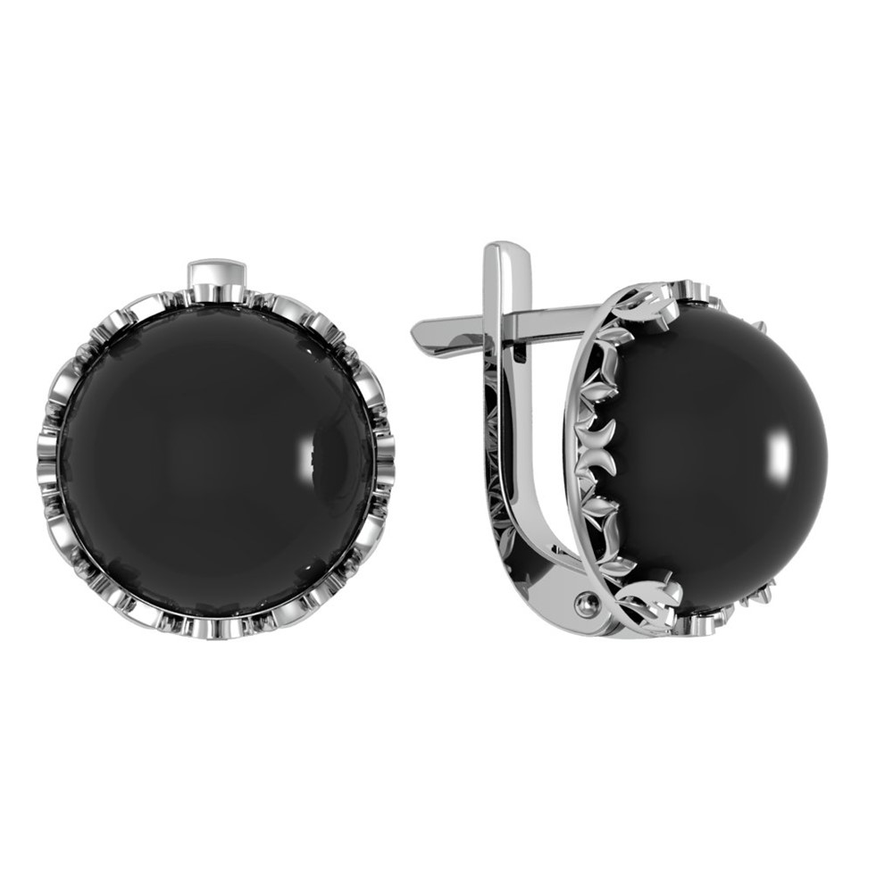 

Серьги из серебра ПРИВОЛЖСКИЙ ЮВЕЛИР 303392-AG73, агат, 303392-AG73