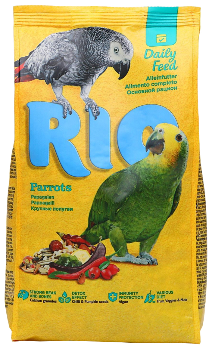 Сухой корм для крупных попугаев RIO, 500 г