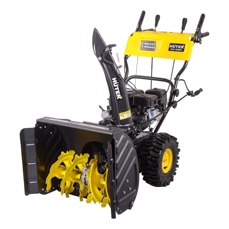 

Бензиновый снегоуборщик Huter SGC 4800EX, 7 л.с., 70/7/27, Черный