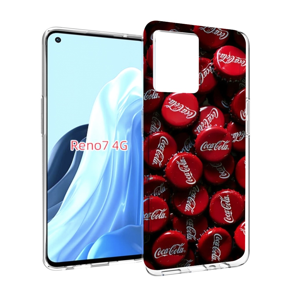 

Чехол MyPads крышки от кокаколы для OPPO RENO 7 4G, Прозрачный, Tocco