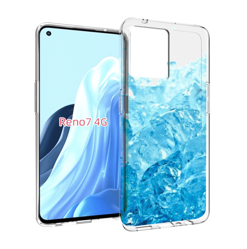 

Чехол MyPads кусочки-льда для OPPO RENO 7 4G, Прозрачный, Tocco
