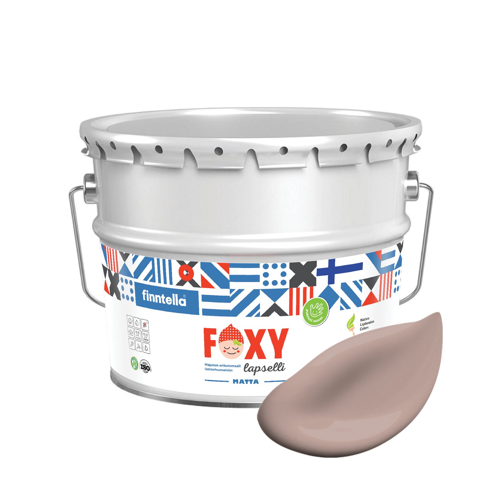 

Краска для детской комнаты FOXY LAPSELLI matte, финская краска, матовая, моющаяся, цвет HA, Бежевый, для детской комнаты FOXY LAPSELLI matte, финская матовая, моющаяся