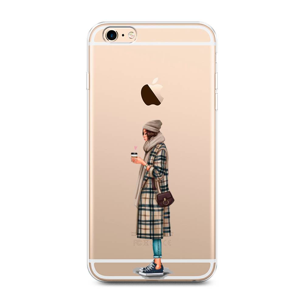 

Чехол на Apple iPhone 6 Plus/6S Plus "Утренний кофе", Коричневый;бежевый, 10550-6