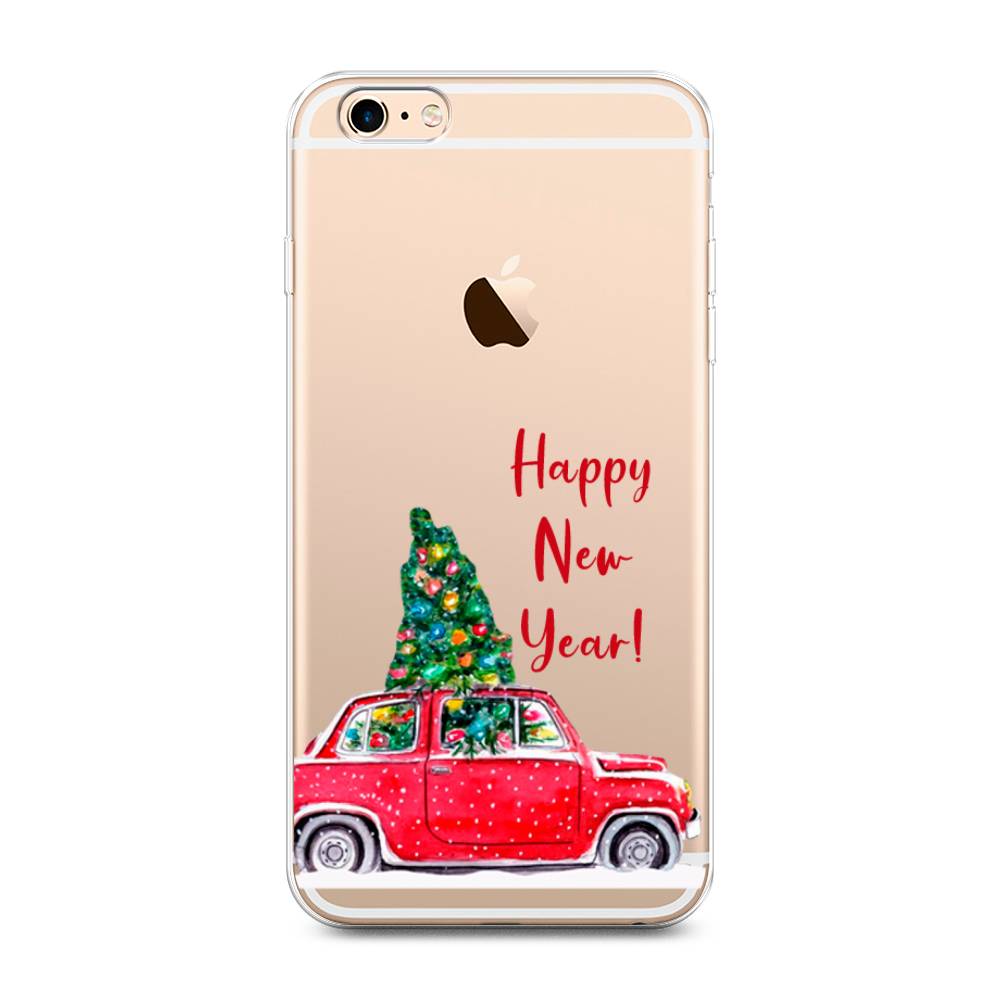 

Чехол на Apple iPhone 6 Plus/6S Plus "Happy New Year", Красный;зеленый, 10550-5