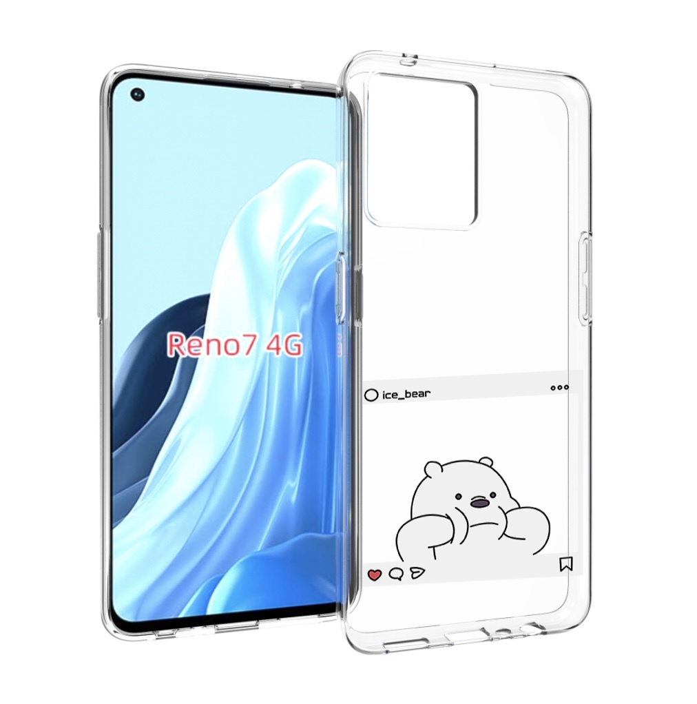 

Чехол MyPads ледяной-медведь для OPPO RENO 7 4G, Прозрачный, Tocco