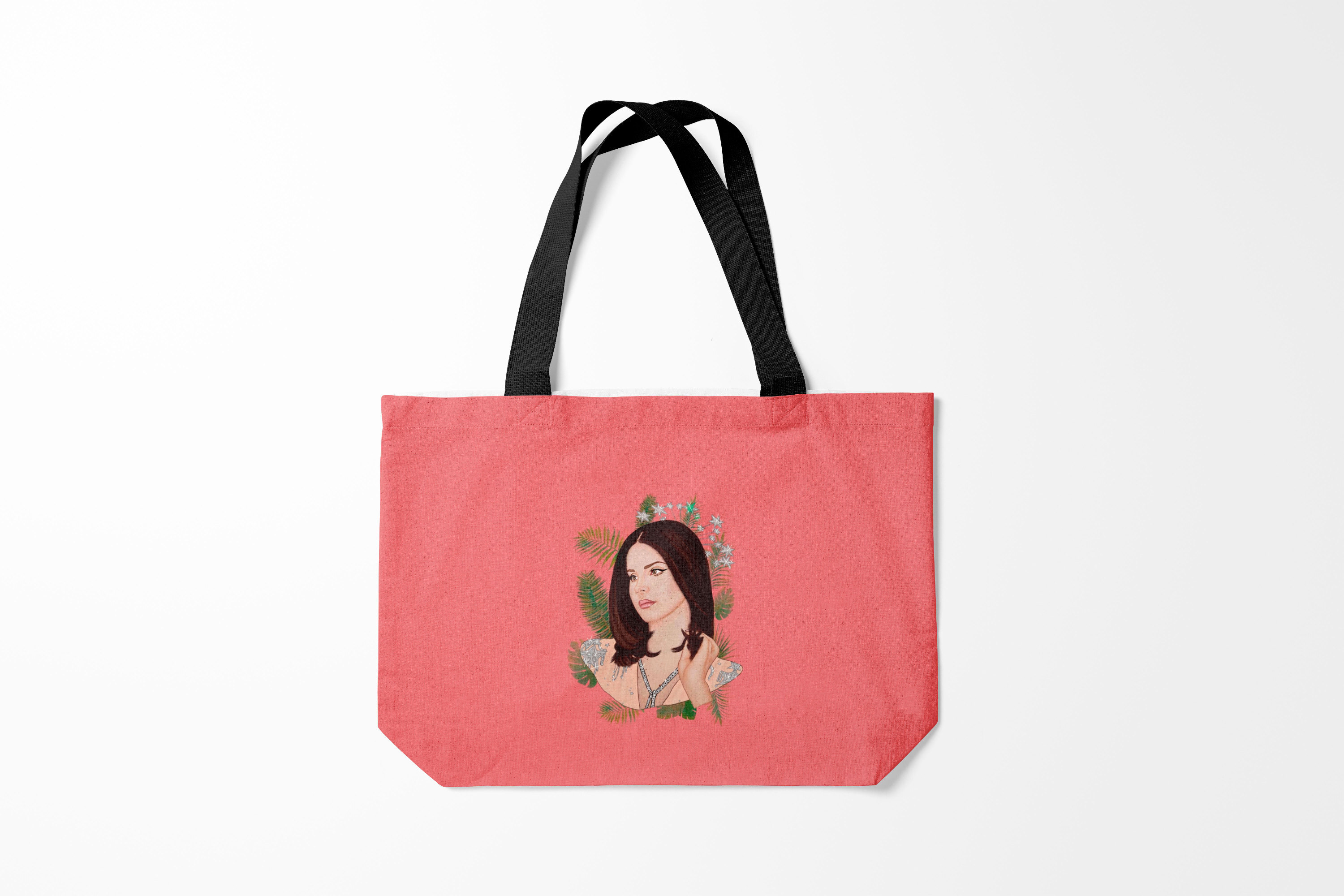 

Сумка шoппер унисекс Burnettie Lana Del Rey Нарисованная Лана, розовый, Lana Del Rey Нарисованная Лана