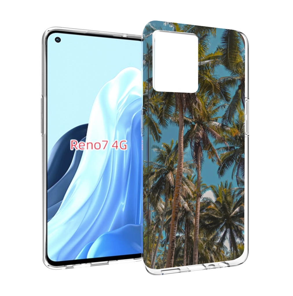 

Чехол MyPads летние пальмы для OPPO RENO 7 4G, Прозрачный, Tocco
