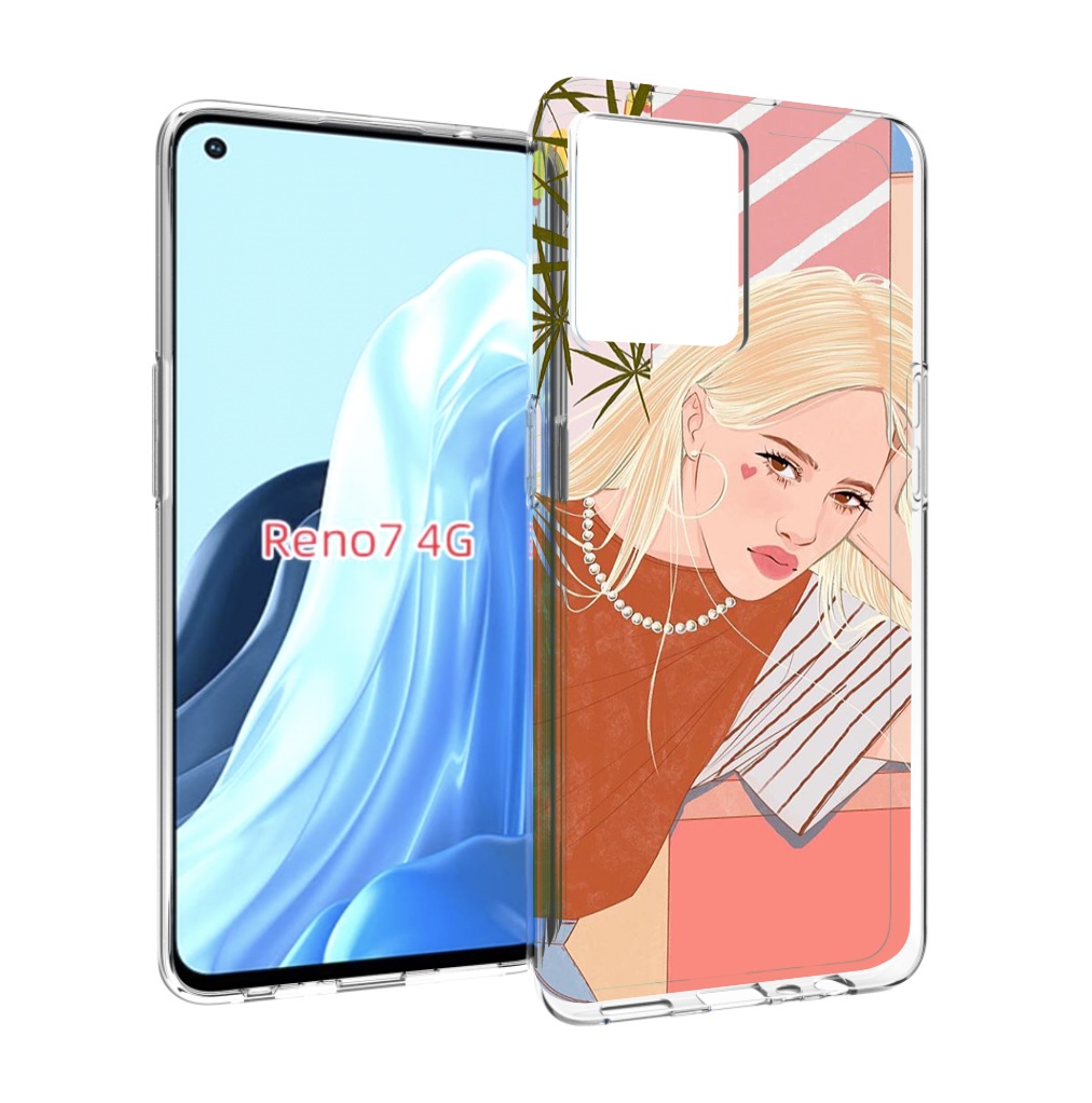 

Чехол MyPads летняя-девочка женский для OPPO RENO 7 4G, Прозрачный, Tocco