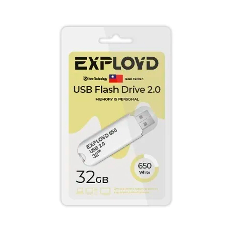 

Флешка Exployd 32 ГБ (EX-32GB-650) White