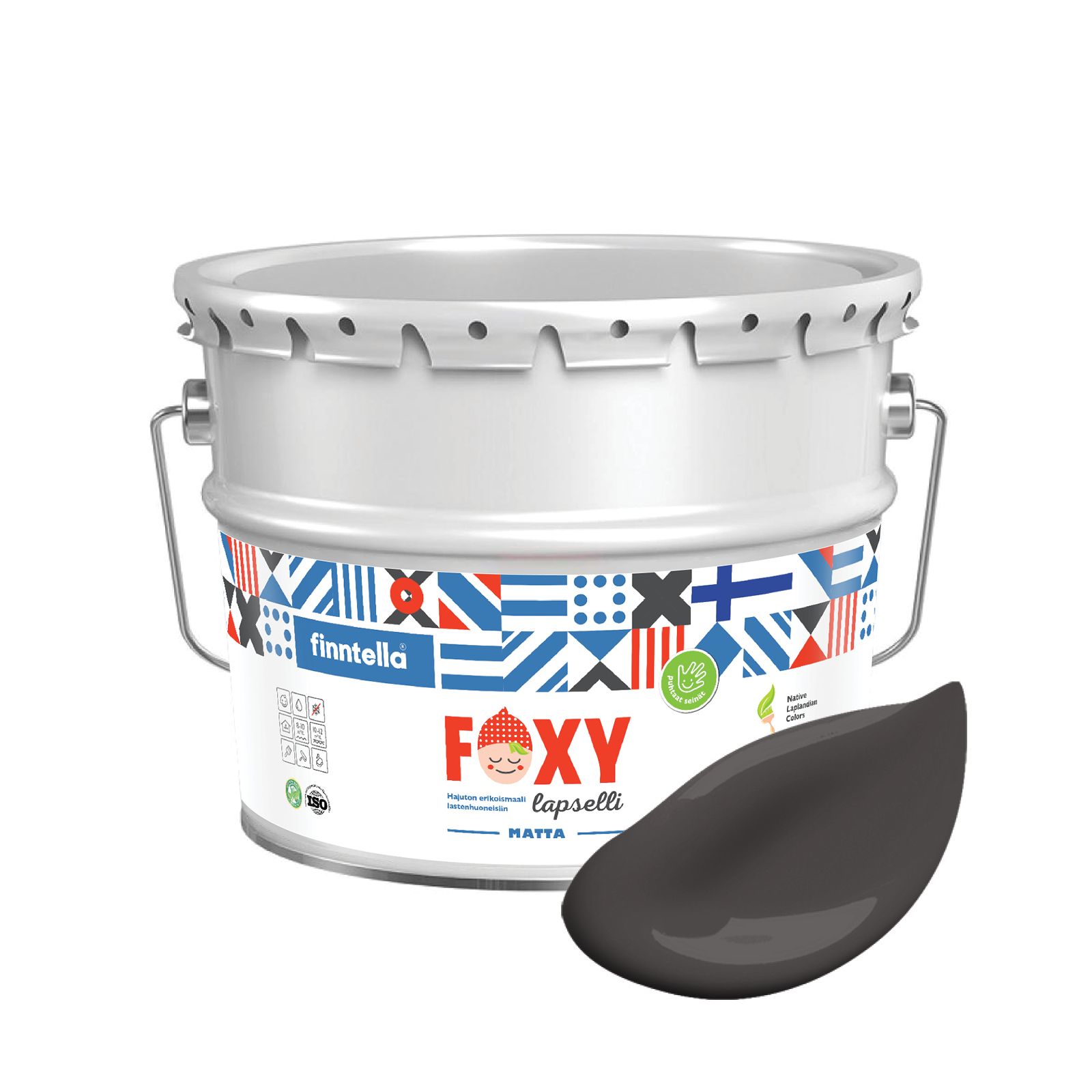 

Краска для детской комнаты FOXY LAPSELLI matte, финская краска, матовая, моющаяся, цвет HI, Коричневый, для детской комнаты FOXY LAPSELLI matte, финская матовая, моющаяся