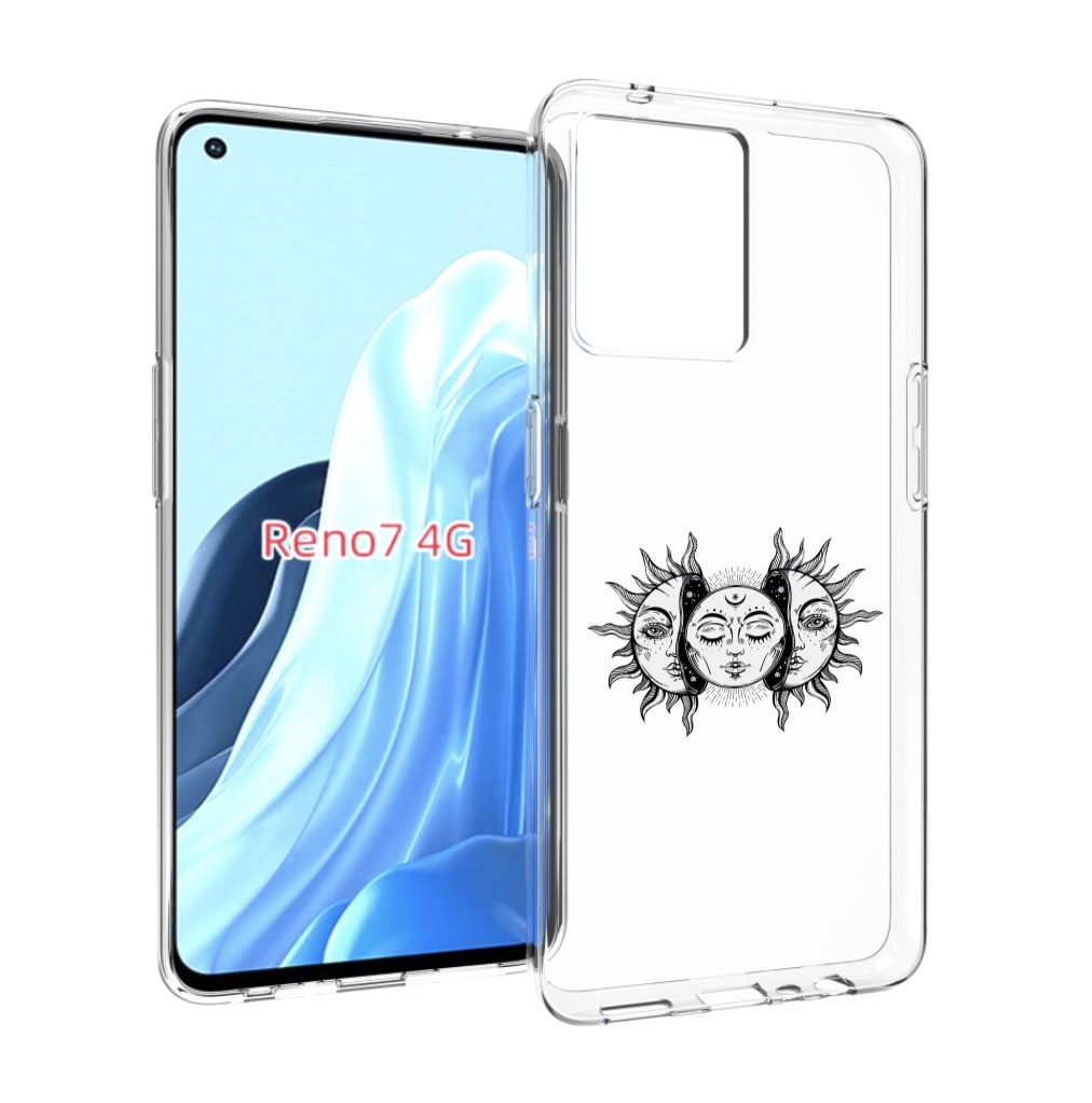 

Чехол MyPads луна-в-солнце для OPPO RENO 7 4G, Прозрачный, Tocco