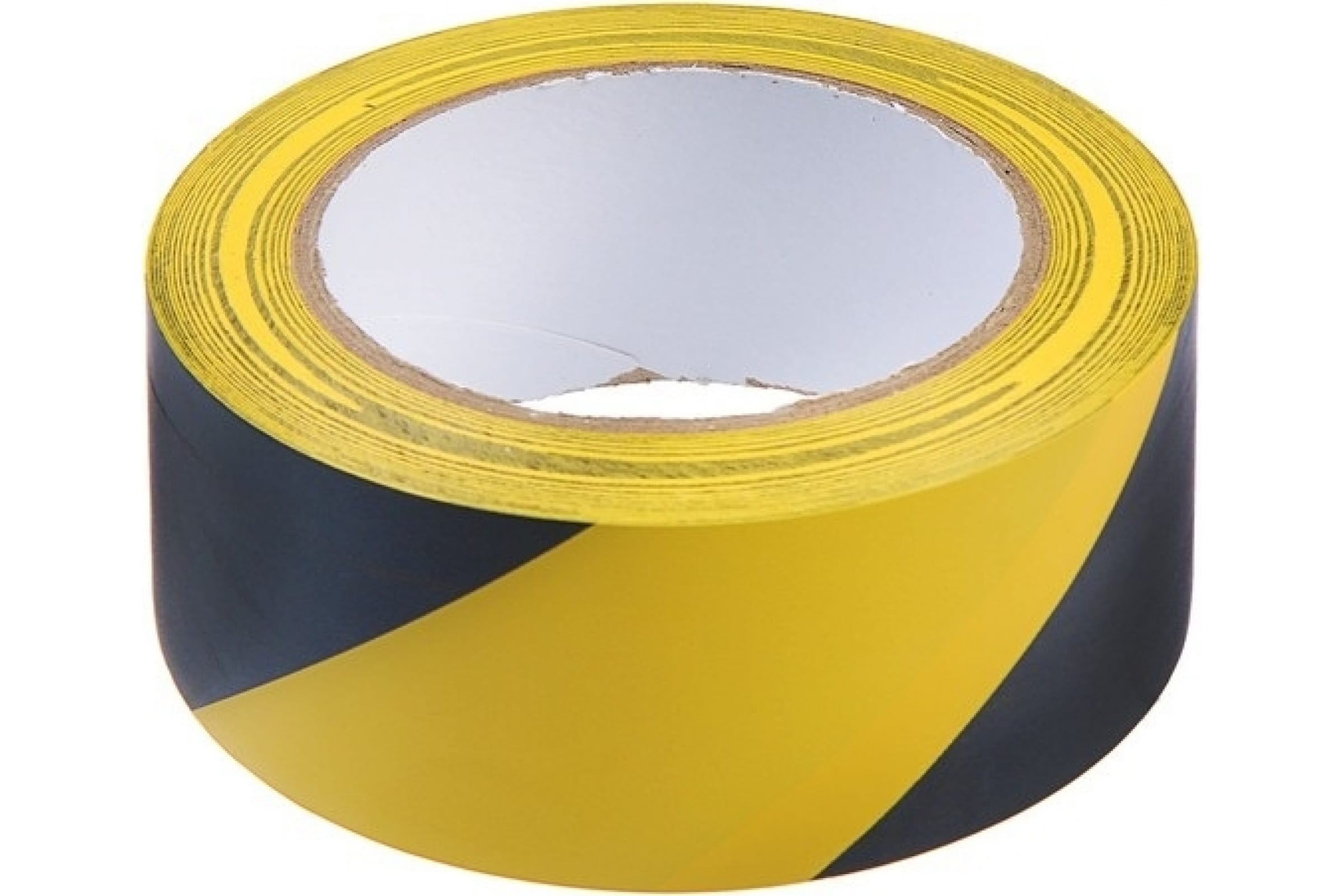 Лента разметочная ТУНДРА, клейкая, черно-жёлтая, 150 мкм, 48 мм х 33 м