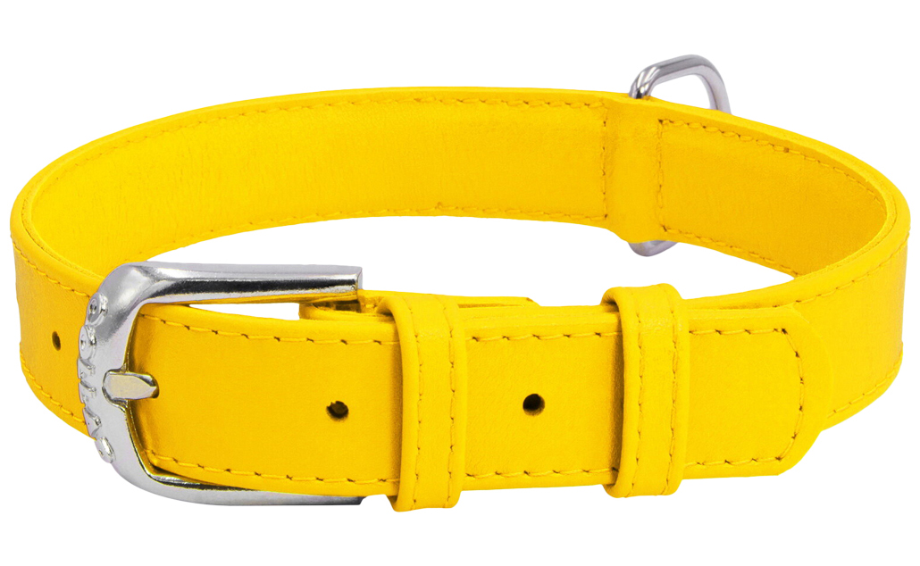 

Ошейник для собак Collar Waudog Glamour желтый 38-49 см, Waudog Glamour