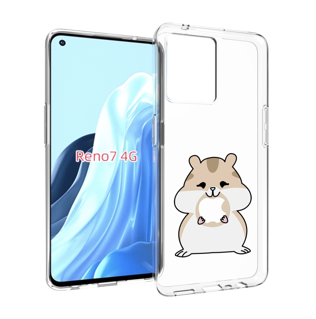 

Чехол MyPads любитель-яблок детский для OPPO RENO 7 4G, Прозрачный, Tocco