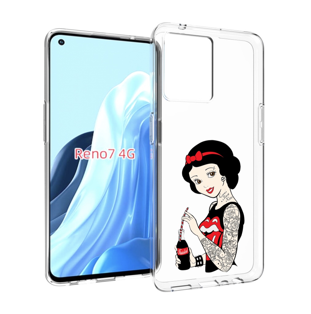 

Чехол MyPads любительница-колы женский для OPPO RENO 7 4G, Прозрачный, Tocco