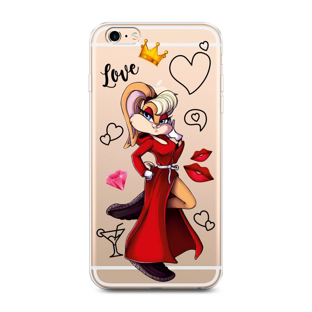 

Чехол на Apple iPhone 6 Plus/6S Plus "Rich Lola Bunny", Красный;бежевый;оранжевый, 10550-6