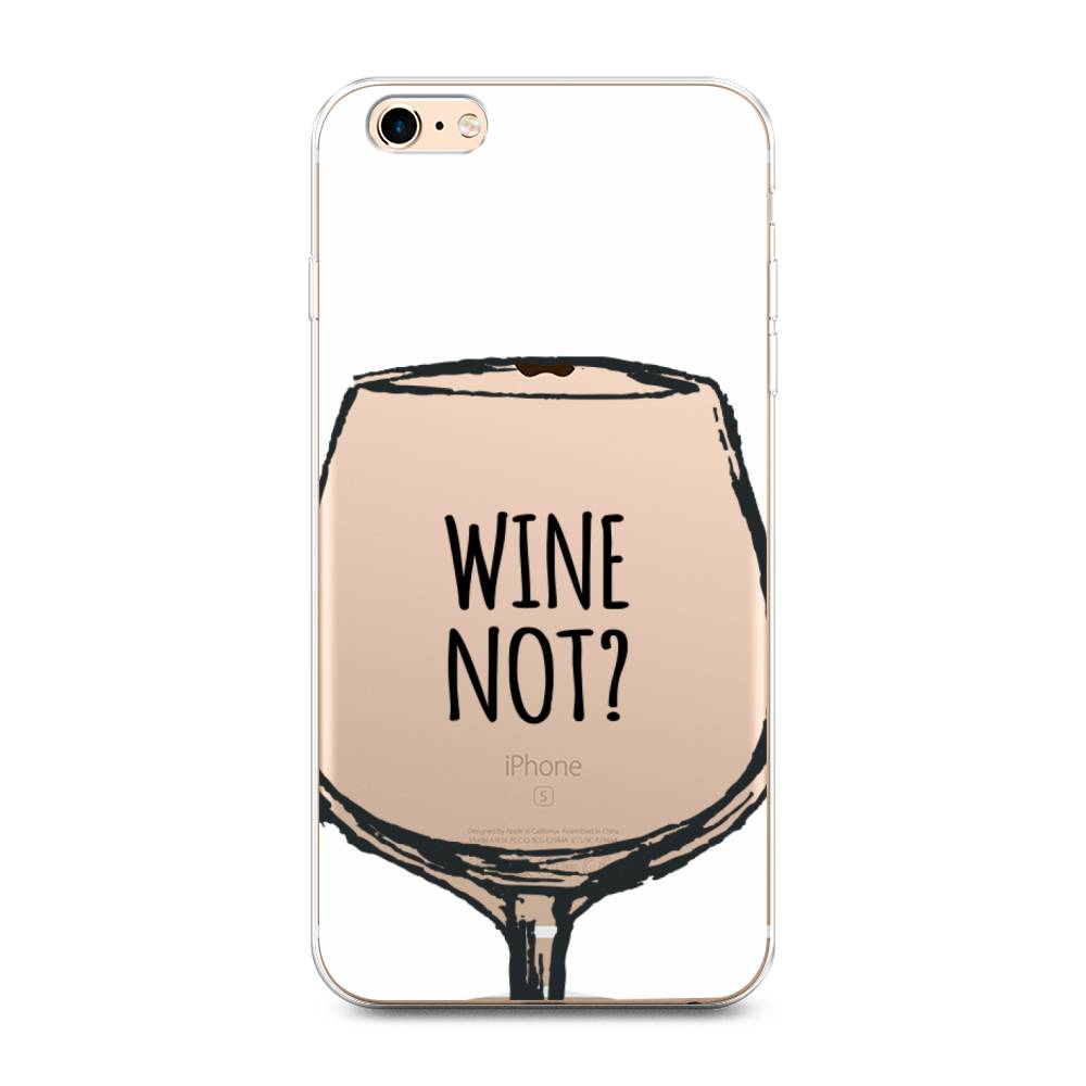 

Чехол на Apple iPhone 6 Plus/6S Plus "Wine not white", Белый, 10550-6