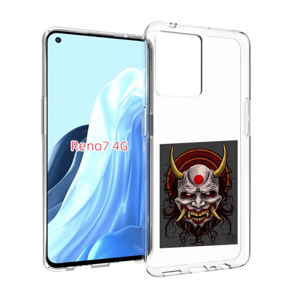 

Чехол MyPads маска с клыками и рогами для OPPO RENO 7 4G, Прозрачный, Tocco