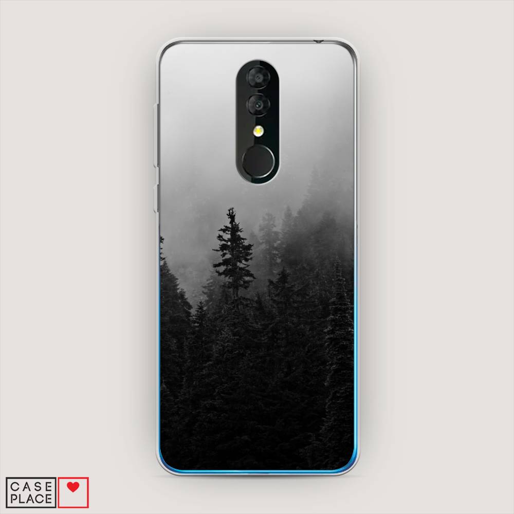 

Чехол на Alcatel 3 5053Y (2019) "Туманный лес", Серый;черный, 170550-2