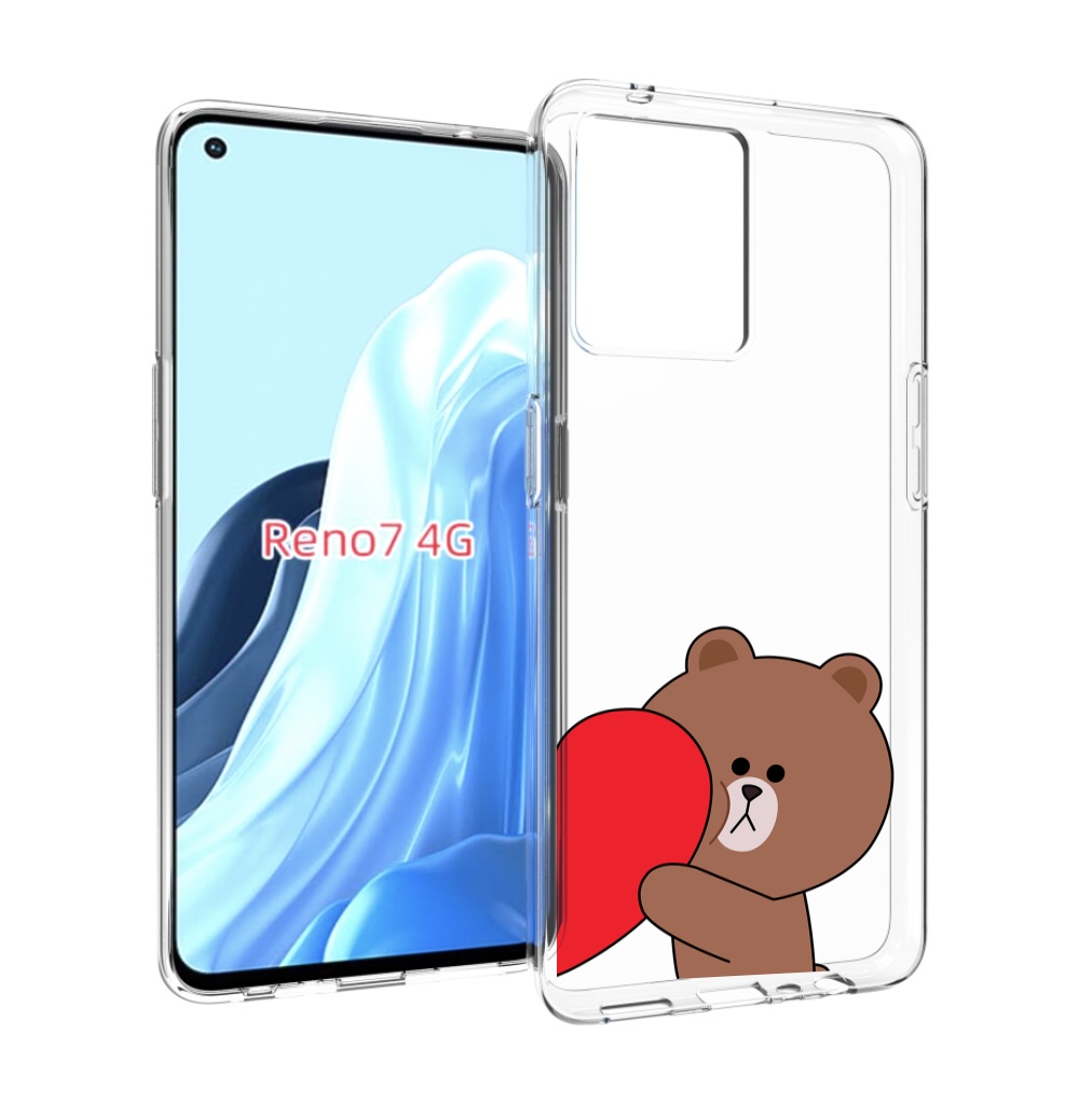 

Чехол MyPads медвежонок детский для OPPO RENO 7 4G, Прозрачный, Tocco