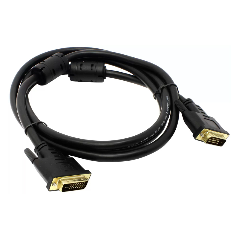 

Кабель VCOM DVI - DVI вилка-вилка 1.8м (VDV6300-1.8M) черный