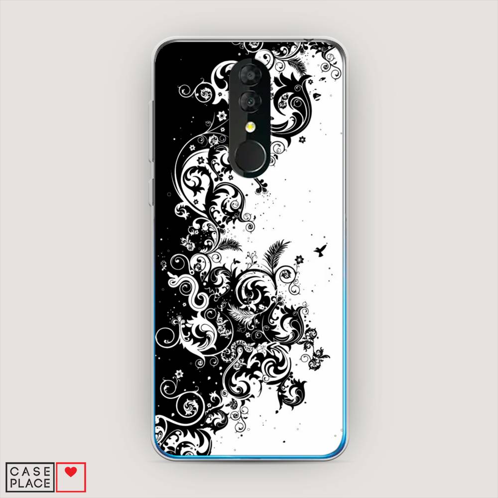 

Чехол на Alcatel 3 5053Y (2019) "Черно белый узор", Белый;черный;серый, 170550-3