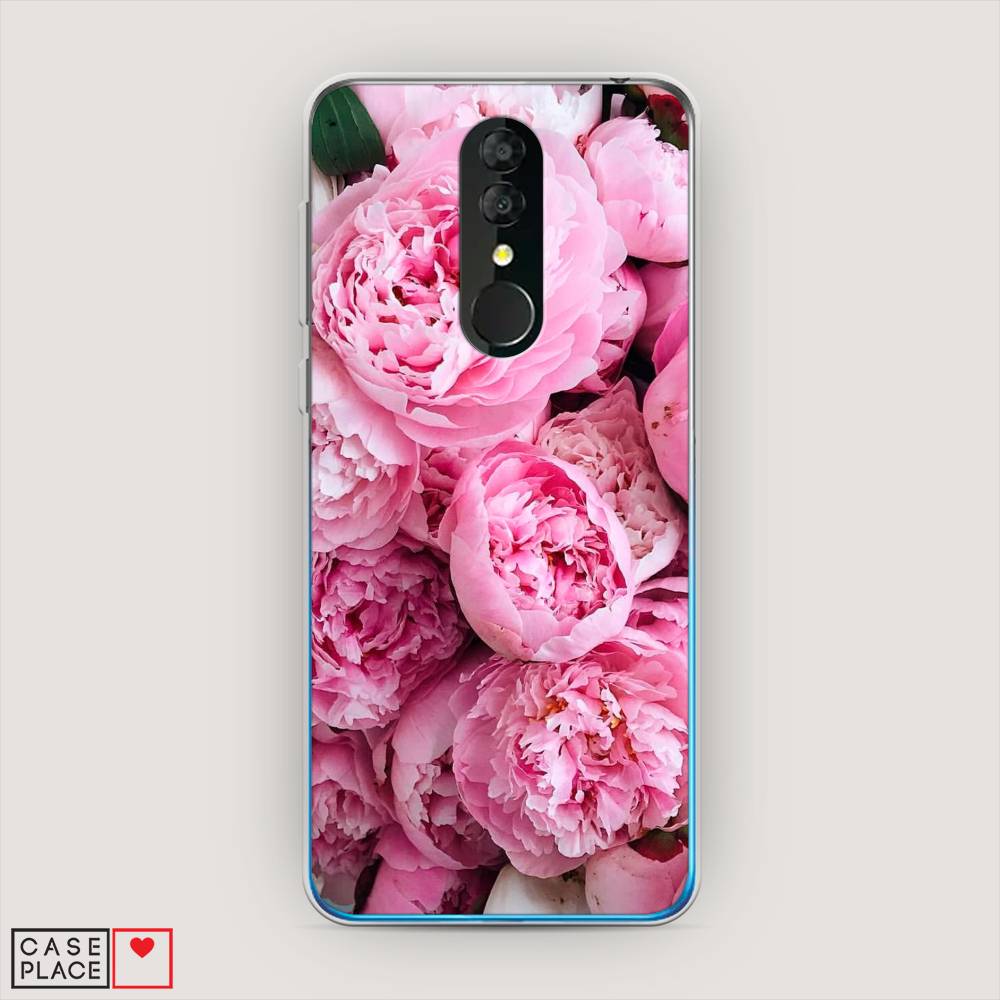 

Чехол на Alcatel 3 5053Y (2019) "Розовые пионы", Бежевый;розовый, 170550-2