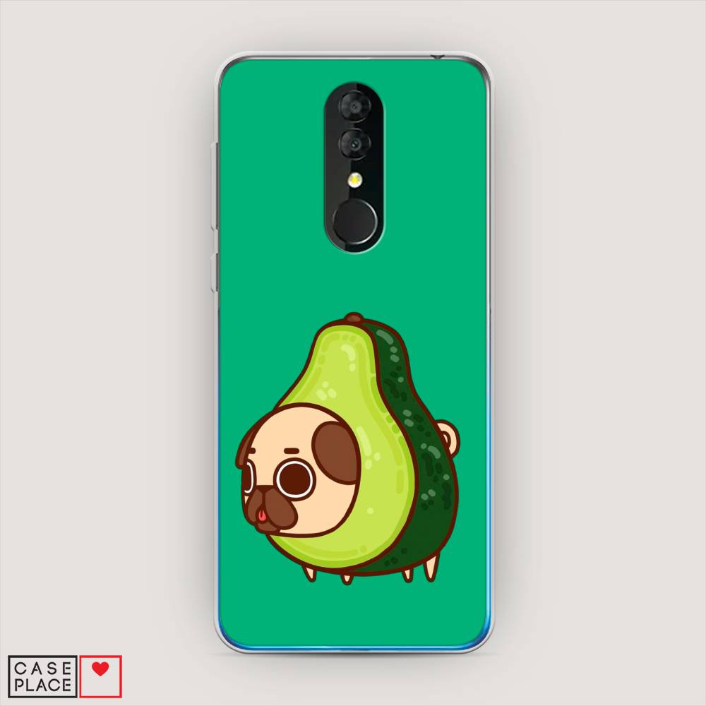 

Чехол на Alcatel 3 5053Y (2019) "Мопс авокадик", Зеленый, 170550-1