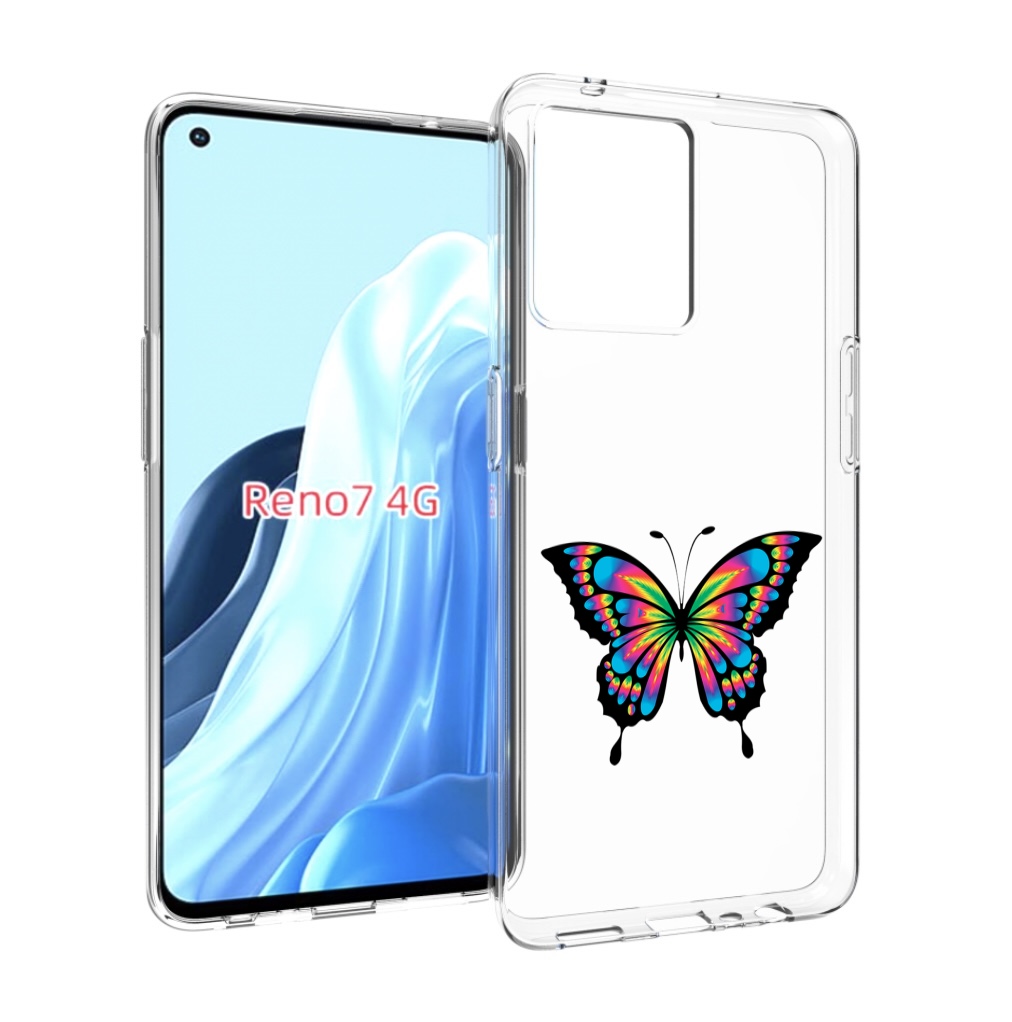 

Чехол MyPads мини-бабочка для OPPO RENO 7 4G, Прозрачный, Tocco