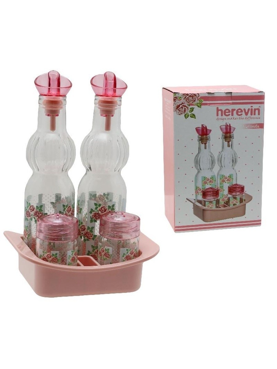 

Набор емкостей под соусы 250 мл + 2 солонки 70 мл+подставка арт. 152066-041