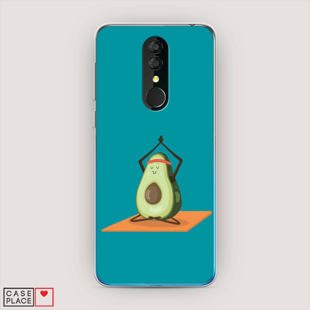 

Чехол на Alcatel 3 5053Y (2019) "Расслабься с авокадо", Голубой, 170550-6
